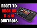 How To Change Disable Default Steam Deck Gamepad Custom Config Controls So You Can Use XB K M