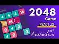 2048 Game in React - Animated Version