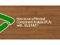 How to run a Principal Component Analysis PCA with XLSTAT