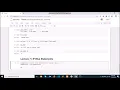 Python - Lecture 7 Decision Making if elif else statements