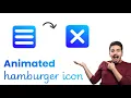 Create an Animated Hamburger Icon Full HTML CSS JavaScript Tutorial