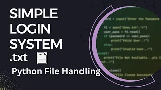 Simple Login System Python File Handling