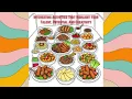 50 Sheet Of Colouring Pages - A Variety Of Delicious Western Food Menus