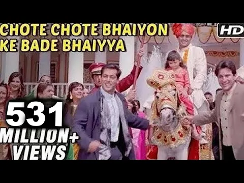 Download MP3 Chhote Chhote Bhaiyon Ke Bade Bhaiyya - Hum Saath Saath Hain - Bollywood Wedding Song