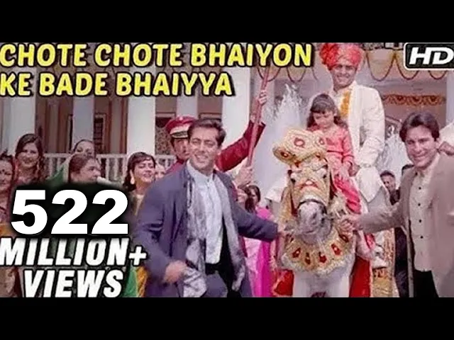 Download MP3 Chhote Chhote Bhaiyon Ke Bade Bhaiyya - Hum Saath Saath Hain - Bollywood Wedding Song