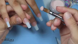 This is how I apply acrylic nails to a client step by step