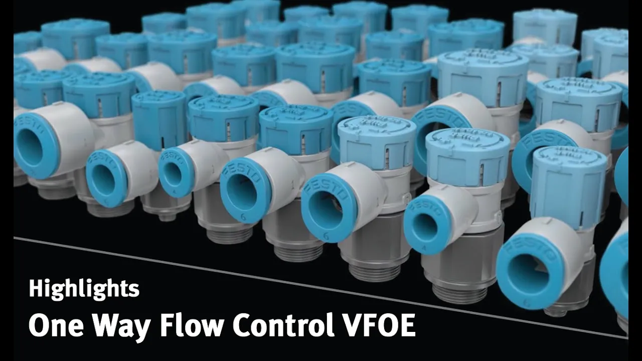 Festo North America — Festo — One-way flow control valve VFOE (YouTube video ad)