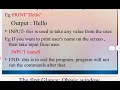 CLASS 6 COMPUTER CHAP 9 TOPIC - QBASIC STATEMENTS