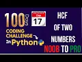 Day 17 100 Days Coding Challenge in Python