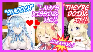 Download Lamy \u0026 Haachama Smooch in front of Watame {CHEATING} [ENG] MP3