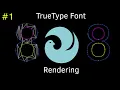 True Type Font TTF Parsing and rendering in OpenGL from scratch