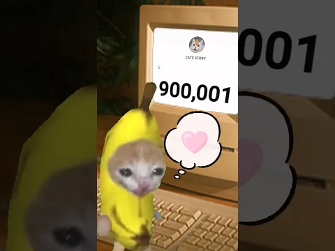 The Story of Banana Cat😹🍌｜900,000 subscribers🥰