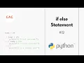 if statement - Python 3 Tutorial