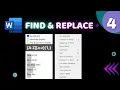 Microsoft Word Find Pt 4 Wildcard Search Replace