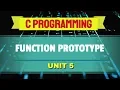 Function Prototype in C