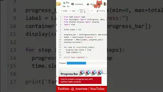 How to create a progress bar with Python