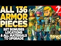 FULL Armor Guide TotK - All 136 Armor Pieces Set Bonuses Upgrade Costs More Tears of the Kingdom