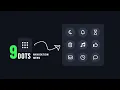 9 Dot Navigation Menu in HTML CSS JavaScript - Icon Hover Effect JS Project for Beginners