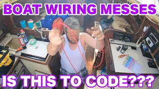 Boat Wiring After Almost Sinking – Episode 92 – Lady K Sailing