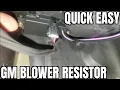 02-09 Gmc Envoy Trailblazer Blower Motor Resistor Replacement how to