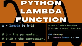 How to Create Python LAMBDA Function and use APPLY method