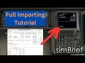 737 ZIBO SimBrief Uplink Tutorial - Flight Plan Weights X-Plane 12