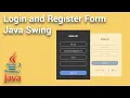 How to Create Login and Register Form with Animation using Java Swing
