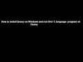 How To Install Geany IDE on Windows And Run First C Language Program on Geany