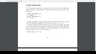 Eloquent JavaScript Read-Along - Values Types and Operators