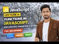 JavaScript Lecture 8 Functions in JavaScript Declaration Parameters Return
