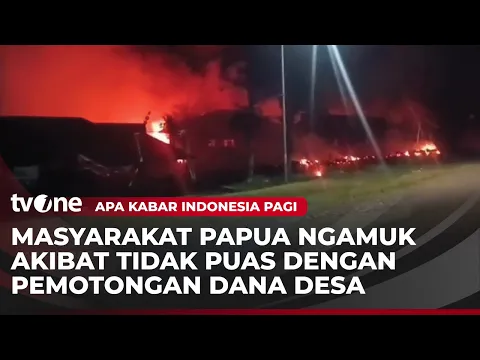 Sejumlah Massa Bakar Bangunan Pemerintahan di Papua Tengah