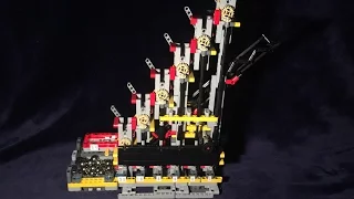 LEGO Mechanical binary calculator MOC