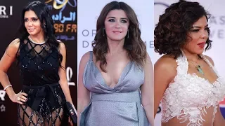 فنانين اتعرضو لمواقف محرجه بسبب الفساتين المثيره دندنها