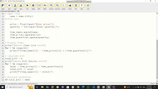 Grocery Store Billing System Python