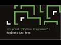 Learn Sets And Booleans In Python