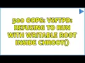 500 OOPS vsftpd refusing to run with writable root inside chroot 2 Solutions