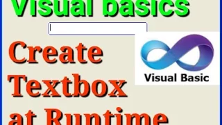 create text box at run time in visual basics visual basic tutorial