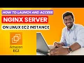 How to Create Nginx Server in AWS Nginx Server using EC2 Instance Deploy Nginx Server using EC2