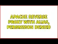 Apache reverse proxy with alias permission denied