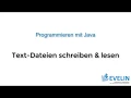 Java Tutorial Deutsch - Text Dateien schreiben und lesen