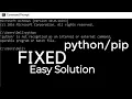 Python is Not Recognized as an Internal or External Command Easy Solution Fixed by Code Band