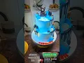 Download Lagu light blue colour two step cake 🎂#cake #trending