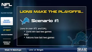 Detroit Lions Playoff Picture And Playoff Scenarios - How The Lions Can Still Make The Playoffs