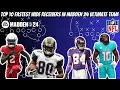 Top 10 Fastest Wide Receivers In Madden 24 Ultimate Team Version 2 0