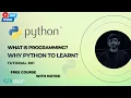 What is Programming Why we Learn Python Tutorial Code with Mahzaib