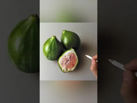 Hyper-realistic figs on paper #drawing