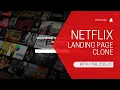 Netflix landing page clone with HTML CSS and JavaScript