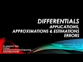 Differentials Errors and Estimations Lecture 3 1 - Differential Calculus