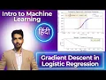 Gradient Descent in Logistic Regression Complete Derivation Explained In Hindi