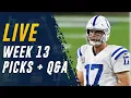 LIVE NFL Week 13 Game Picks Q A